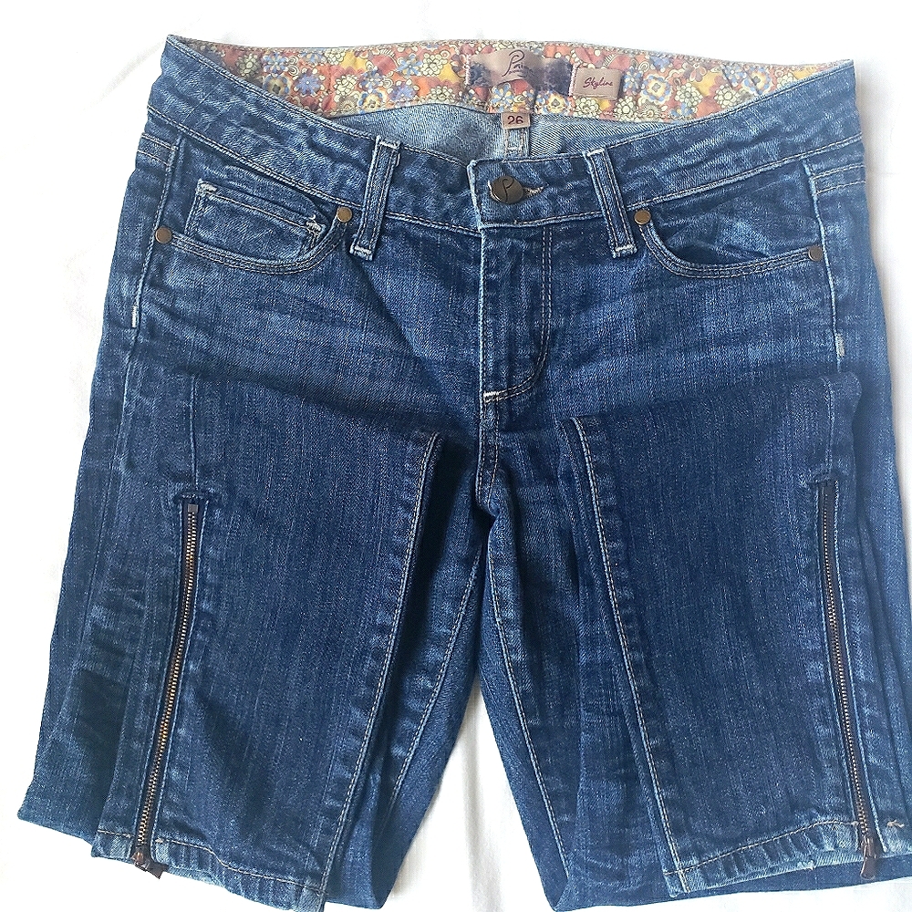 paige • skyline skinny zipper jeans